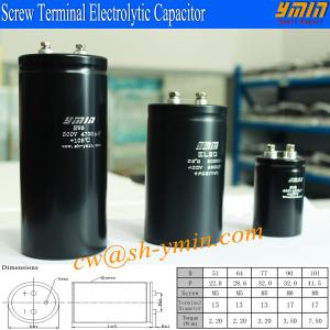  4700uF 500V Capacitor Screw Terminal Aluminum Electrolytic Capacitor for UPS High Power Supply Manufactures