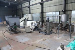  LDPE Plastic Granulating Line 38CrMoAl Pe Film Recycling Machine Manufactures