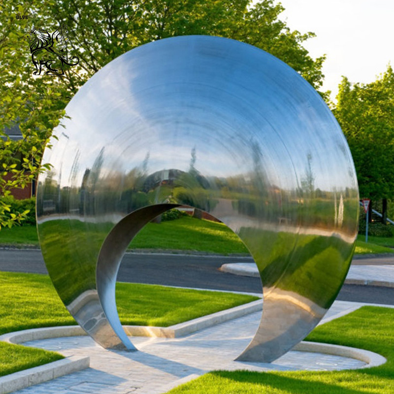  BLVE Stainless Steel Metal Garden Sculpture Modern Art Mirror Polished Modern Art Mirror Polished Manufactures