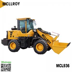  MCL936 ZL936 Mini Wheel Loader 30km / H Compact Hydraulic Pilot For Option Manufactures