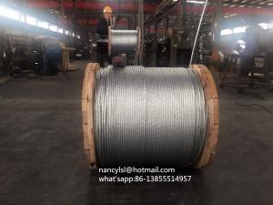  1x19 Structure Steel Strands , Galvanized Strand For Power Telecomission Lines Manufactures