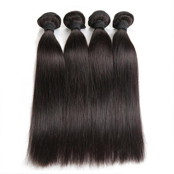 Quality Double Machine Weft Virgin Human Hair Bundles Long Straight Hair Extensions For Thin Hair for sale