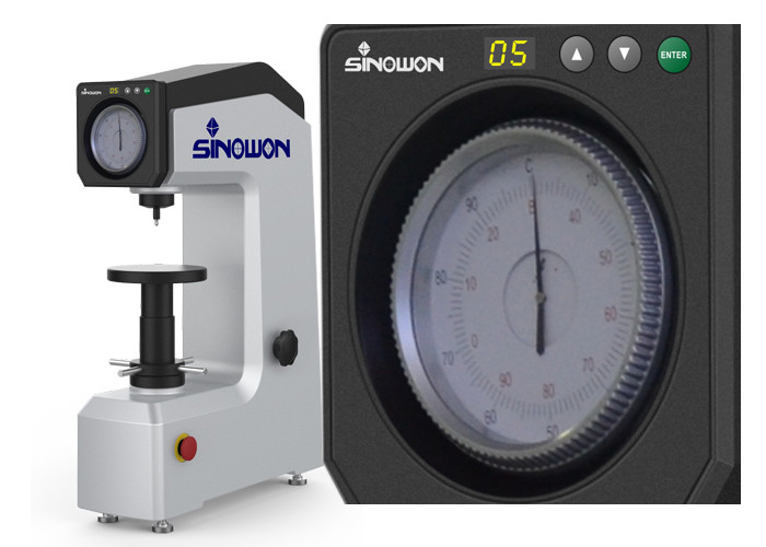  Dial Gauge Motorized Loading Rockwell Hardness Testing Machine With 0.5HR Resolution Manufactures