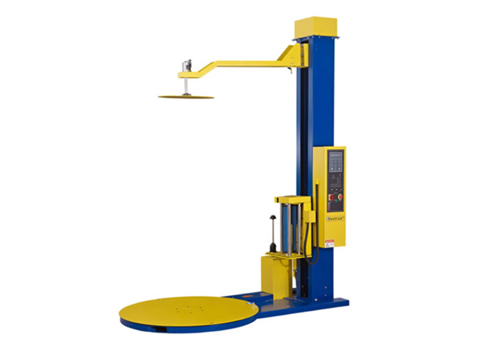  High Precision Robot Pallet Wrapping Machine With Adjustable Turntable Speed Manufactures