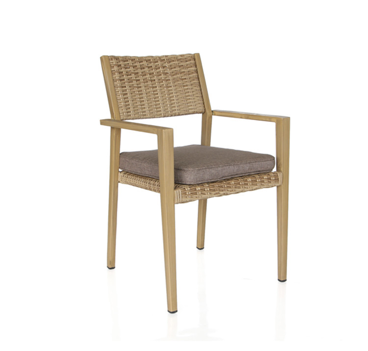 60cm Width Rattan Garden Dining Chairs Manufactures