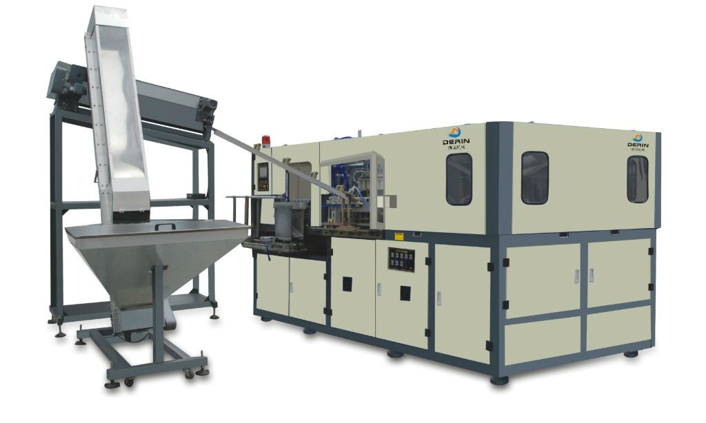 Pet Two Stage Automatic Plastic Blow Molding Machine Horizontal 4pcs Cavities Manufactures