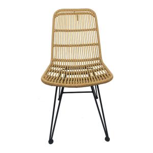  Waterproof Recyclable PVC Rattan Wicker Bar Stools W52cm Manufactures