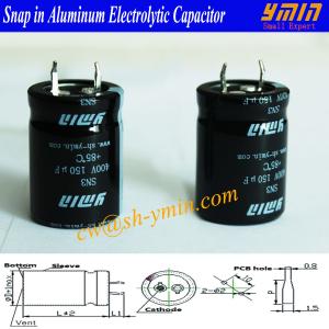  150uF 450V Capacitors High Frequency Snap In Aluminum Electrolytic Capacitors for Welding Machines RoHS Manufactures