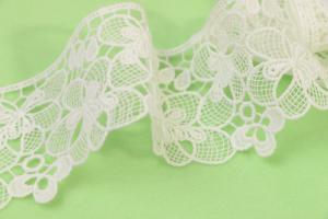  Guipure Embroidered Lace Trim With 100% Polyester Manufactures