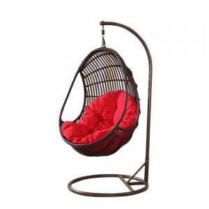  550mm Width Rattan Swing Chair With Stand Manufactures