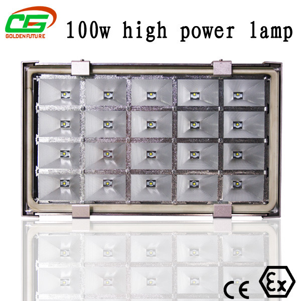  100w Gas Station Led Canopy Light , 10000 Lux Led Industrial Lighting Fixture Manufactures