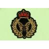 Buy cheap High Class Gold Silver Metallic Crown Patch With Rhinestone On Velveteen For from wholesalers