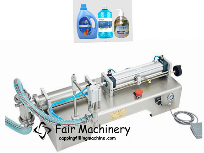 0.6mpa 35KG Laundry Detergent Filling Machine , 2000ml Coconut Oil Bottle Filling Machine Manufactures