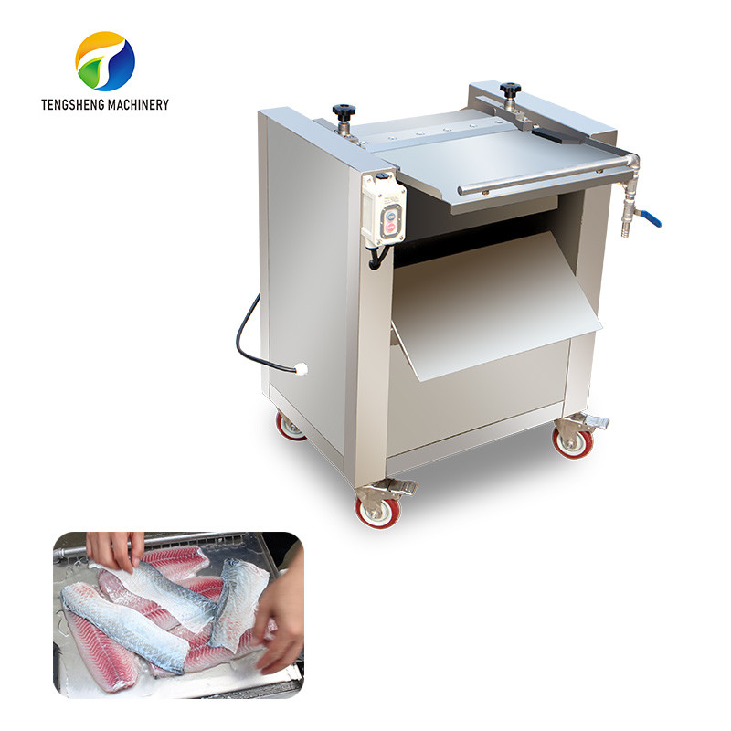  0.75kw Commercial Fish Salmon Peeling Machine Kitchen Processing Equipment Manufactures