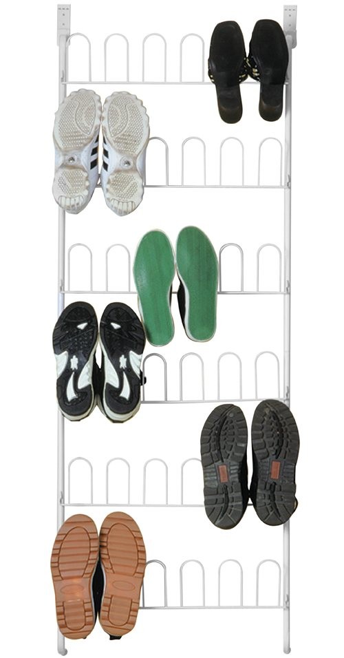  Multilayer U Door Home Display Rack For Shoes Storage 18 Pair Knock Down Manufactures