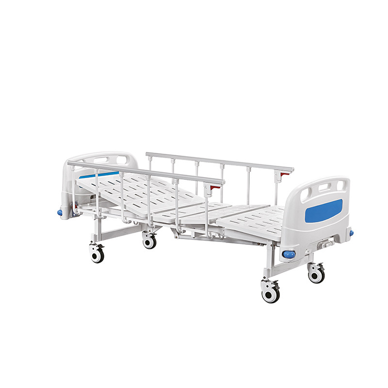  ISO And CE Certificate Two Crank Manual Hospital  Bed Medical Care Nursing Bed Manufactures