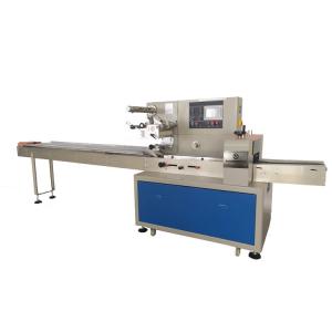 China Supplier Stainless Steel Semi-Automatic Pack Flowing Wrapping Machine Biscuit Packing Machine