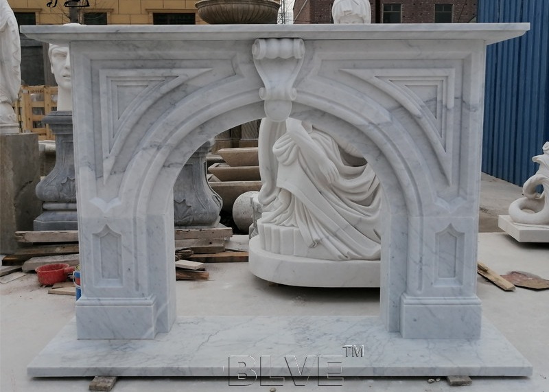  Marble Fireplace Solid Natural Stone Fireplace Handcarved Modern Home Decorative Manufactures