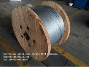  Zinc Coating Steel Wire Cable 7/3.05mm 7/3.45mm With Scratch And Corrosion Resistant Coating Manufactures