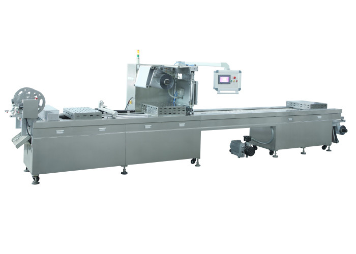  High Efficiency Automatic Vacuum Packing Machine Double Sided Transparent Film Stretching Manufactures
