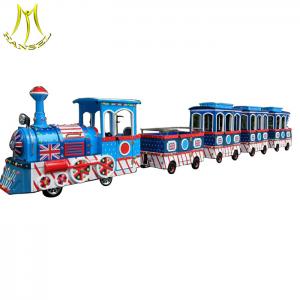  Hansel  Amusement park children train rides for sale electric trackless kids train Manufactures