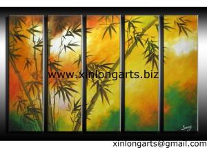  Bamboo Oil Paintings On Canvas Manufactures