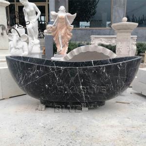  Black Natural Stone Bathtub Marble Freestanding Bath Tub For Bathroom Manufactures