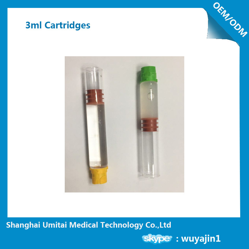  Pharmaceutical Red Butyl Rubber Glass Cartridge , Local Anesthetic Cartridge Manufactures
