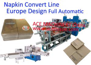  Fully Automatic Non Woven Napkin Machine Production Line With Packaging Machine Manufactures