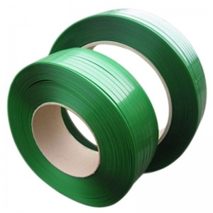  Impact Resistance Cargo Pet Packing Belt , Plastic Strapping Tape Green Color Manufactures