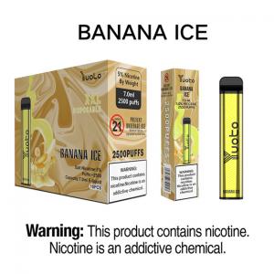  2500puffs Banana Ice Disposable E Cigars / Smoking Vapor Cigarettes Manufactures