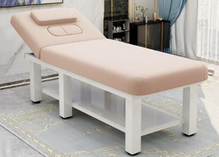  Multifunction Beech Beauty Salon Bed Massage Parlor With 80cm Width Manufactures