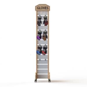  Sport Gloves Mitten Wooden Display Rack 2 Sides With Hooks Manufactures