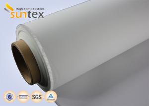  Heat And Cold Resistant PU Coated Fiberglass Fabric 0.41mm For Air Distribution Ducts M0 Manufactures