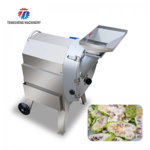  Stainless Steel Industrial Potato Dicer , bulb rhizome turnip Cucumber Slicer Machine Manufactures