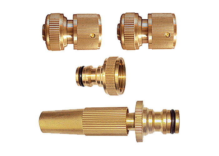  Forged Brass Water Hose Nozzle Kit with Complete Click Easy Connect Hose Coupling and Tap Connector Manufactures