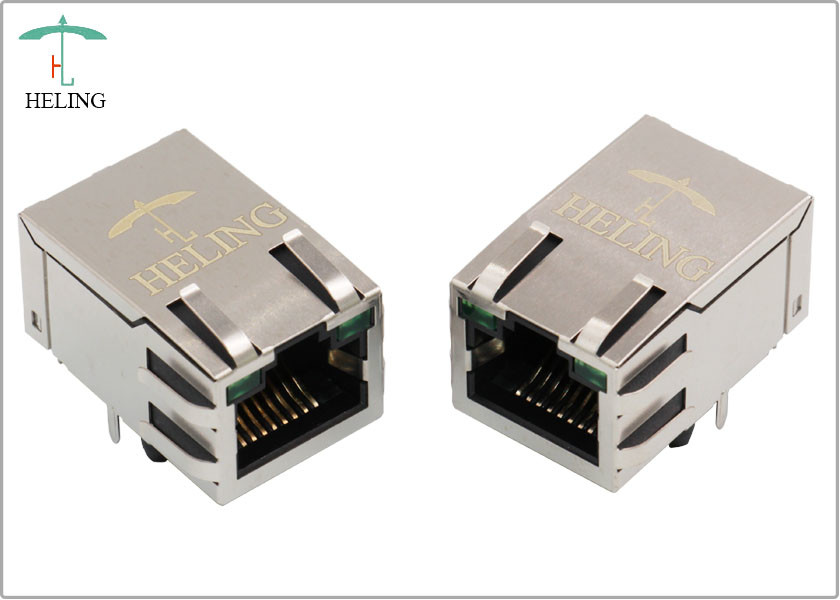 Quality R / A 1000 Base - T Integrated Magnetics RJ45 , Ethernet Lan RJ45 Connector for sale
