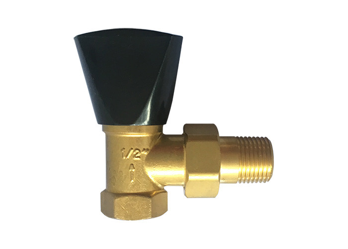  Hard Seal Brass Needle Angle Valve Male x Female Thread For Hydraulic Industry Manufactures