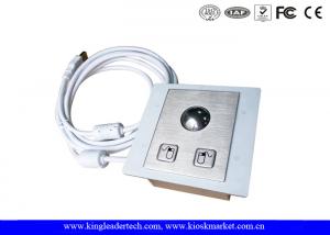  Panel Mounted Industrial Pointing Device Stainless Steel Trackball Left Right Click Buttons Manufactures