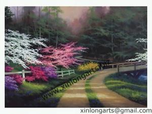  Scenery Oil Painting On Canvas For LP49 Manufactures