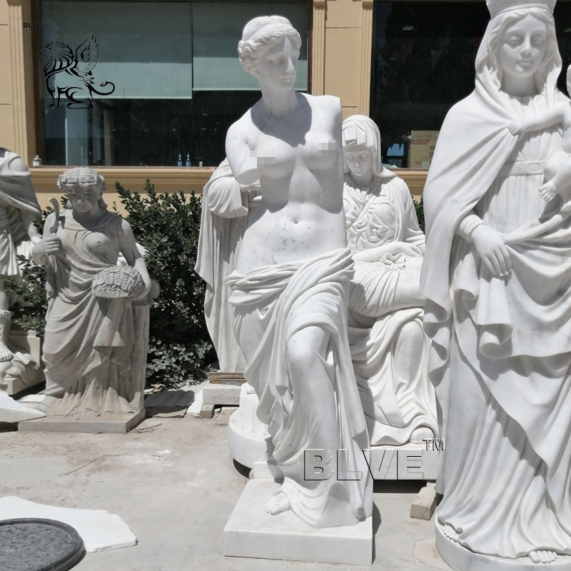  BLVE White Marble Miro Venus Goddess Sculpture Life Size Stone Greek Garden Statue Hand Carved Outdoor Decoration Manufactures