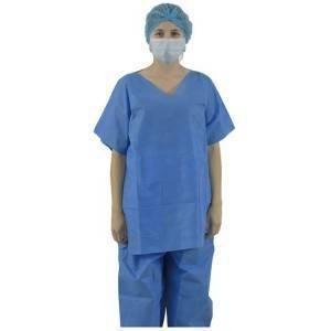 China Smms Disposable Protective Clothing Multi Layers Disposable Scrub Suits on sale