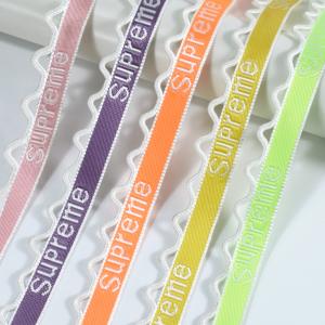 China Webbing free design custom printed polyester webbing strap jacquard pattern sublimation webbing with logo on sale