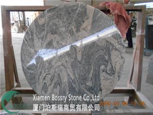  China pink juparana fantastico granite counter prefeb flat edges Manufactures