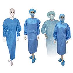  S-4xl Non Woven Surgical Gown , Disposable Dust Suits With Silk Printing Logo Manufactures