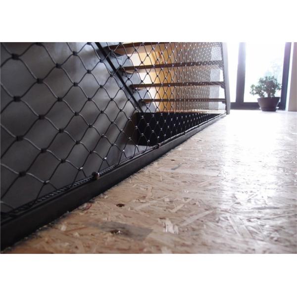 Aisi304 Ss Cable Mesh 3.2mm Flexible Woven Wire Mesh For Stairs And Balcony