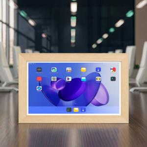 China 21.5Inch RK3588 Wooden Frame Android 13 Tablet POE NFC Wall Mounted Tablet PC for Advertising Use on sale
