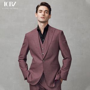 China End Wool/Silk Men's Suit for Business Formal Dress Groom Wedding Groomsman Casual Banquet on sale