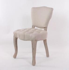 China Linen Fabric Furniture Dining Room Chairs PU Finish / Restaurant Dining Chairs on sale