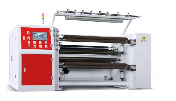 Quality fabric roll paper slitting and rewinding rewinders machine with turret plastic stretch film slitter for sale